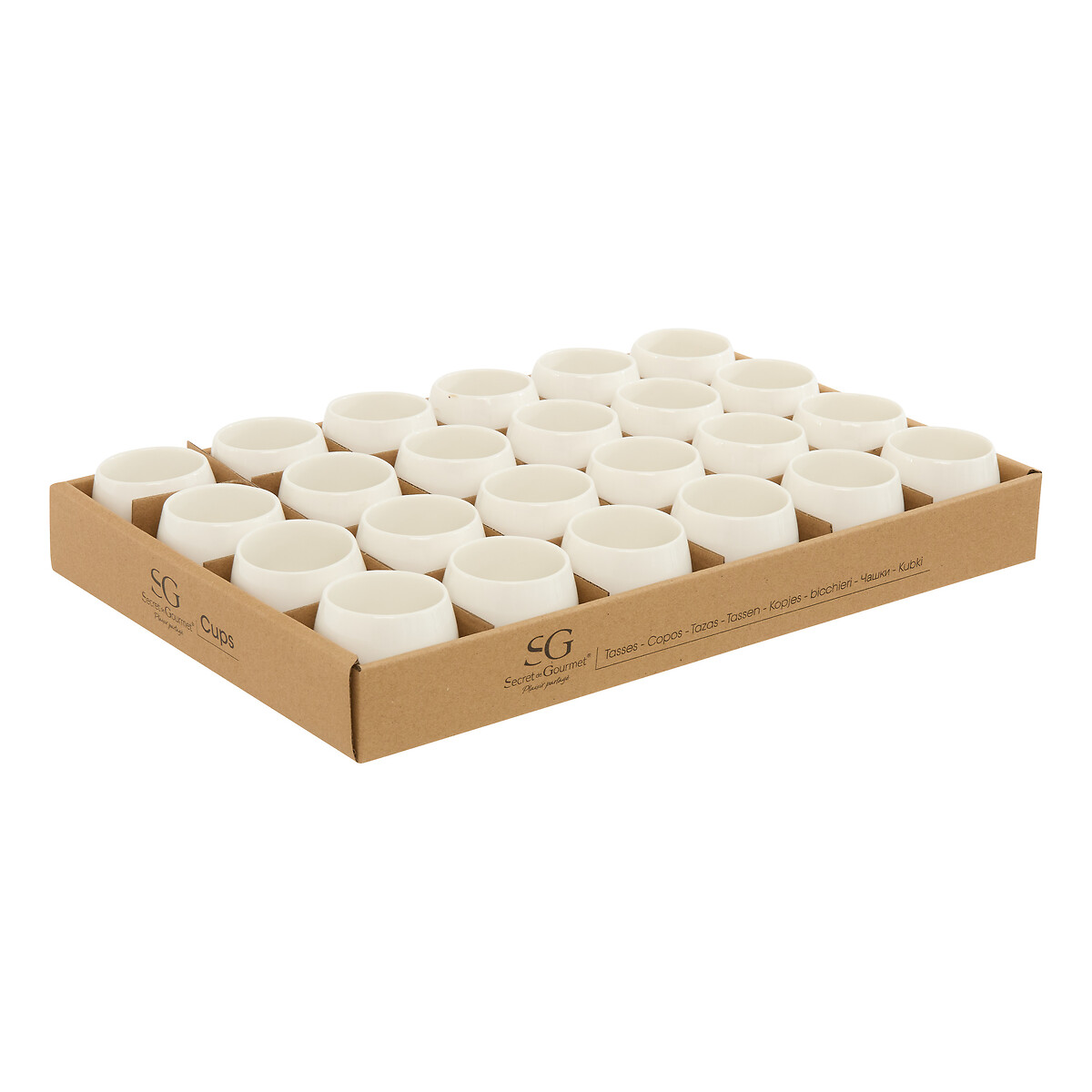 Taza de caf&eacute; NORA blanca 9cl