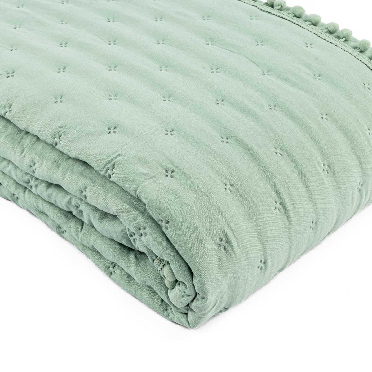 Edredón Bear Verde/Gris 140x220Cm