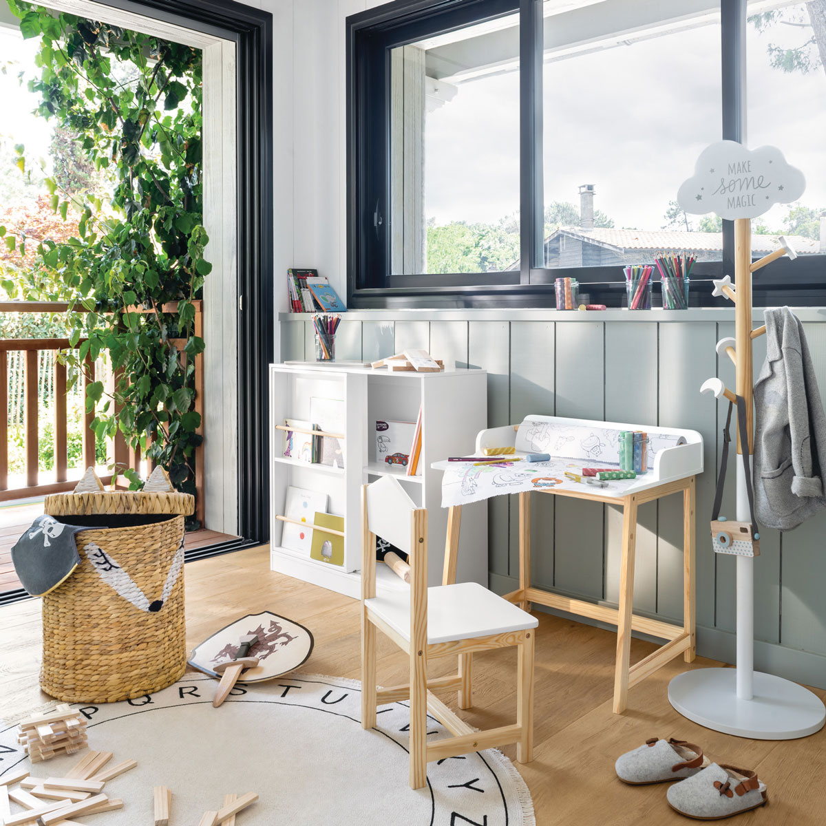 Perchero de pie NUBE blanco con ganchos atmosphera4kids hôma