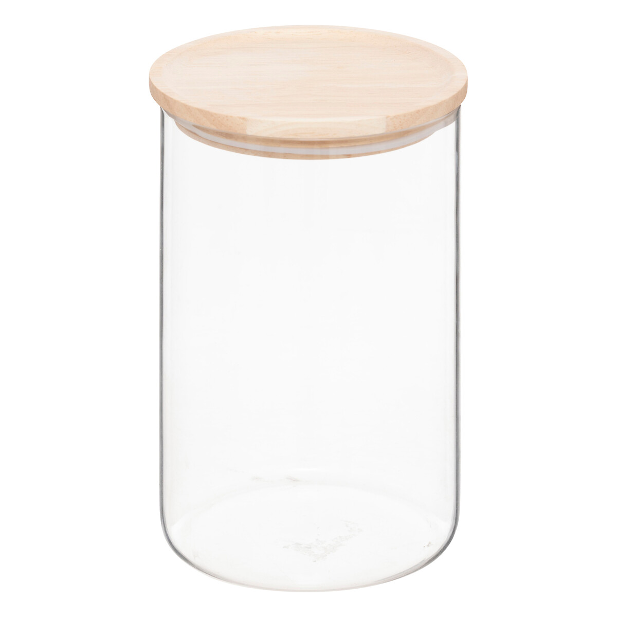 Set 3 tarros de vidrio con tapa de madera