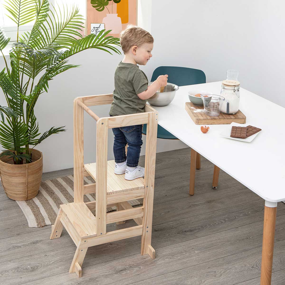 Torre Aprendizaje Montessori 51x51x90Cm