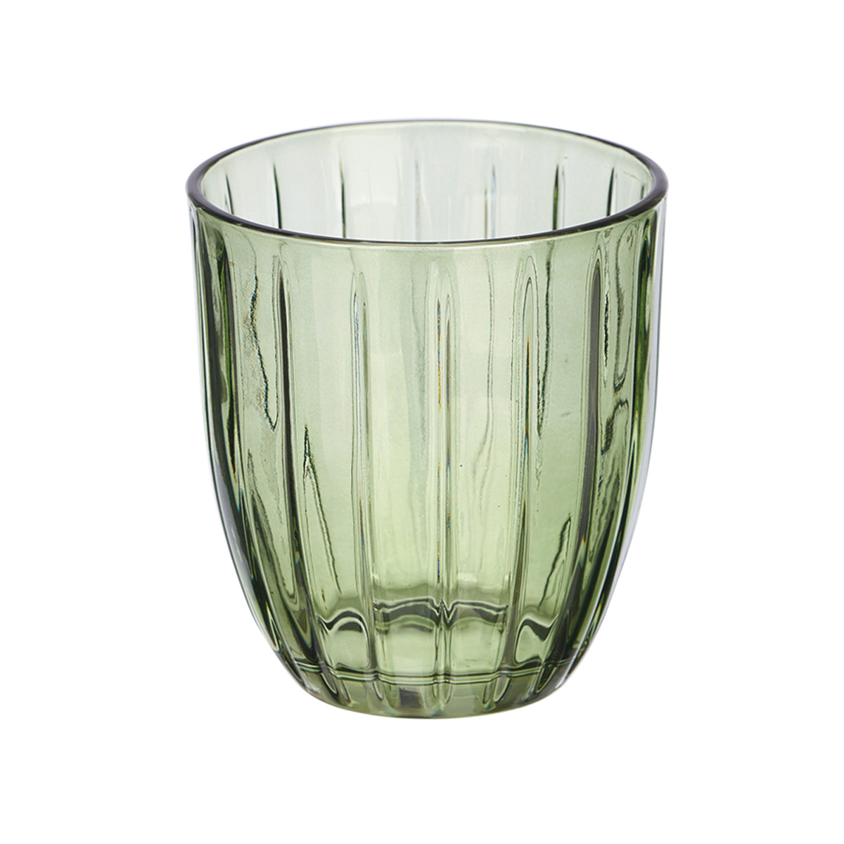 Vaso de agua a rayas 350 ml de vidrio