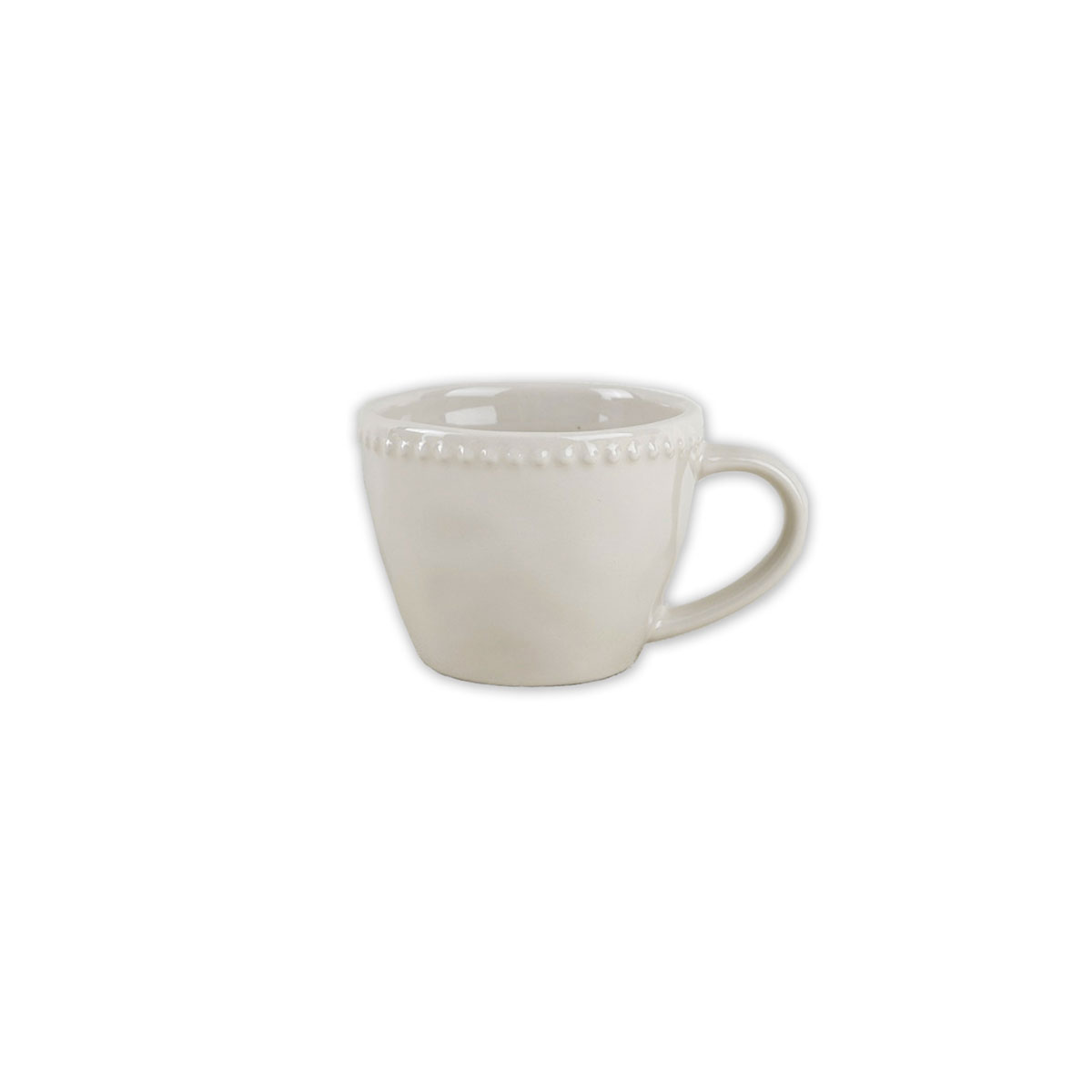 Taza con platillo PEARL beige 18cl
