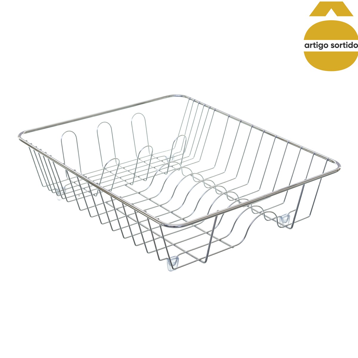 Escurreplatos Metal Cromado 10x39x33.5Cm