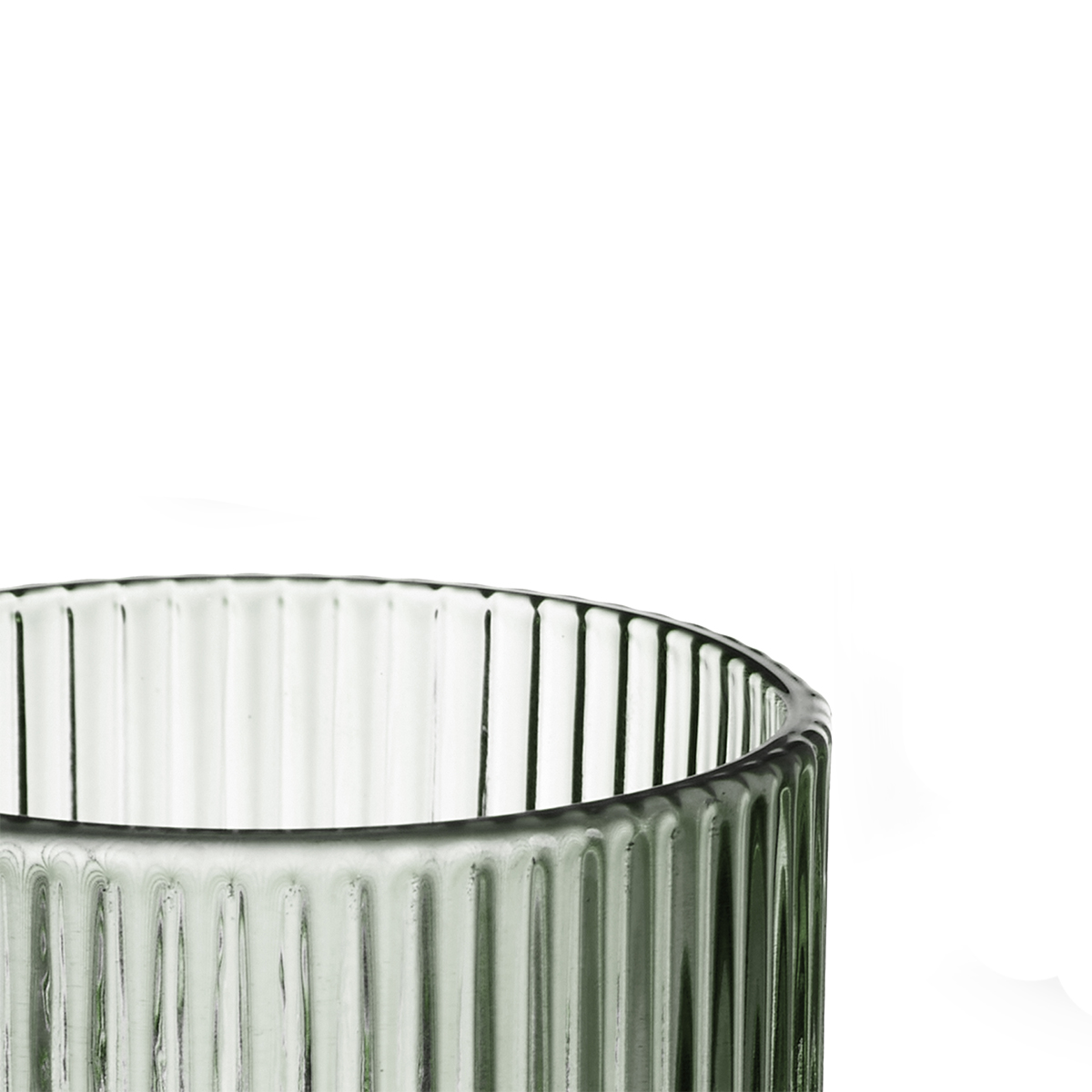 Vaso De Agua Rayas Verde 43Cl