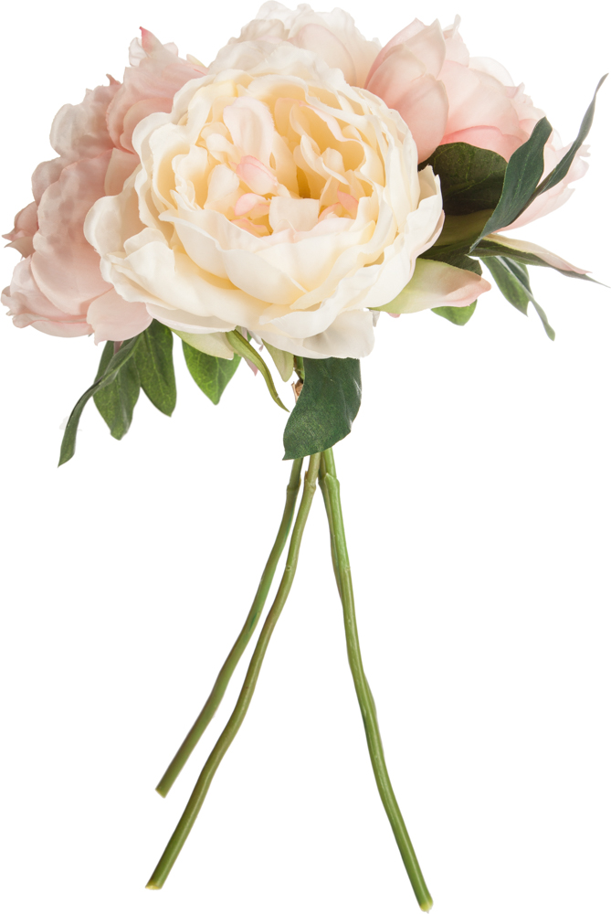 Bouquet Con 4 Peon&iacute;as Color Rosa 30Cm