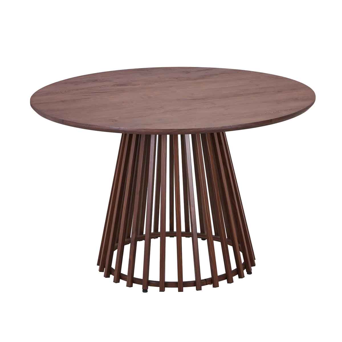 Mesa de comedor ALBITA marr&oacute;n de mdf 120cm