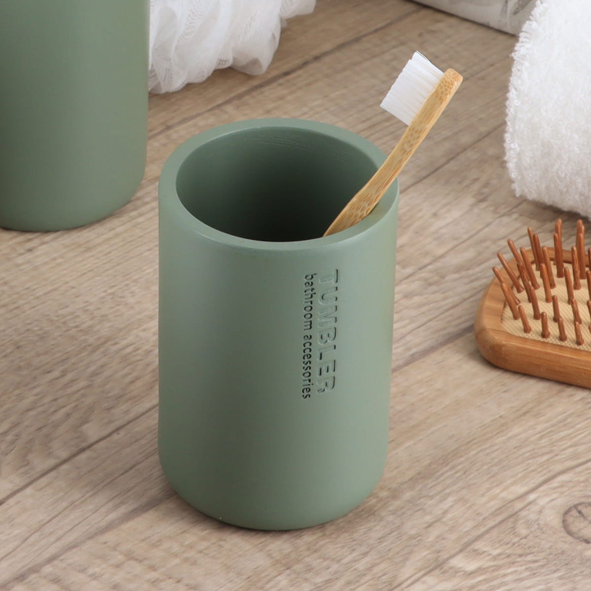 Vaso de lavabo verde caqui