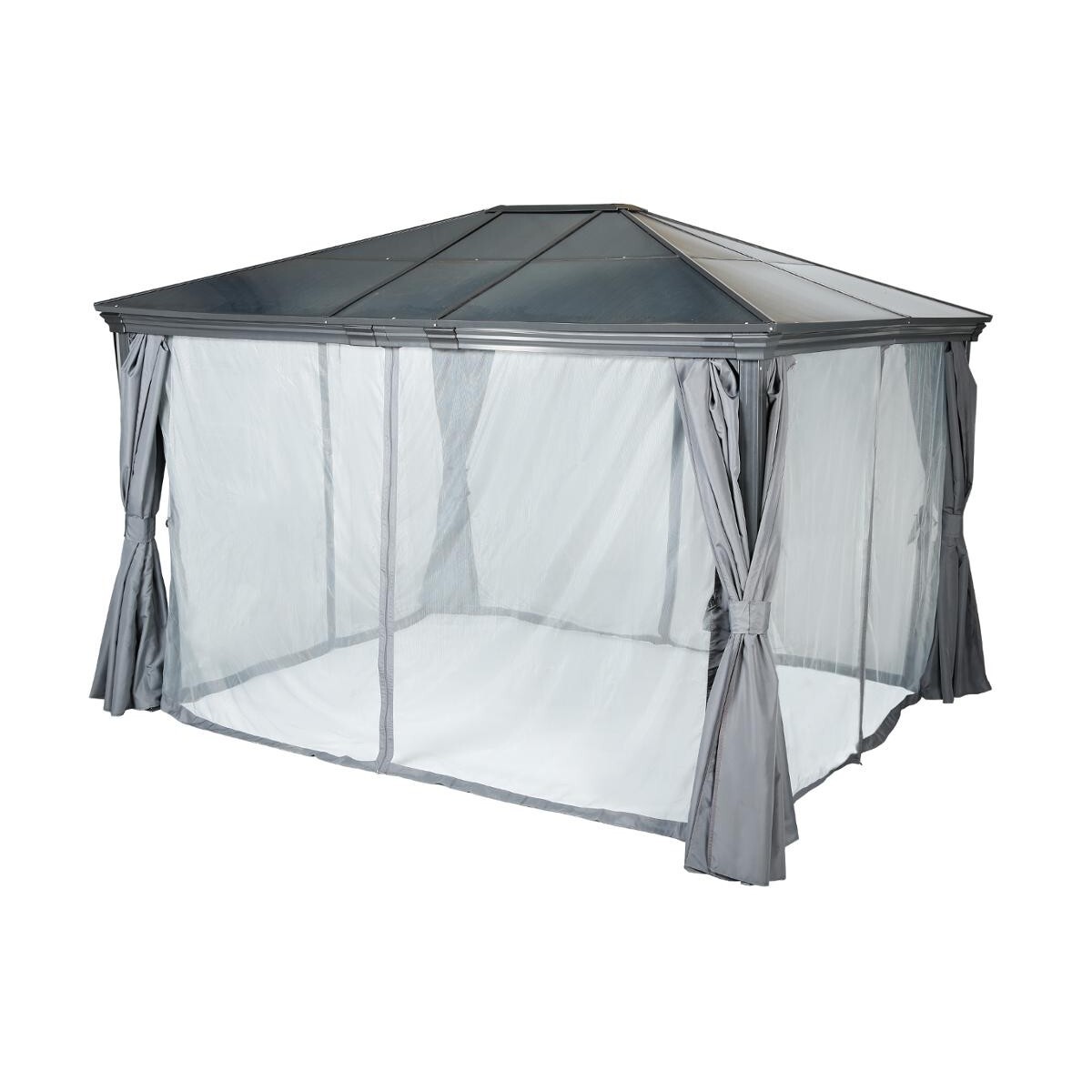 Pérgola BELIZE gris graphite 3x3,6m