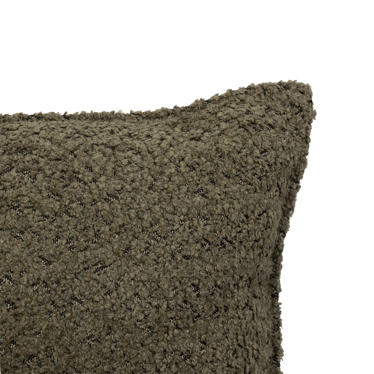 Almohada Bouclette Verde Caqui Automne 30x50cm