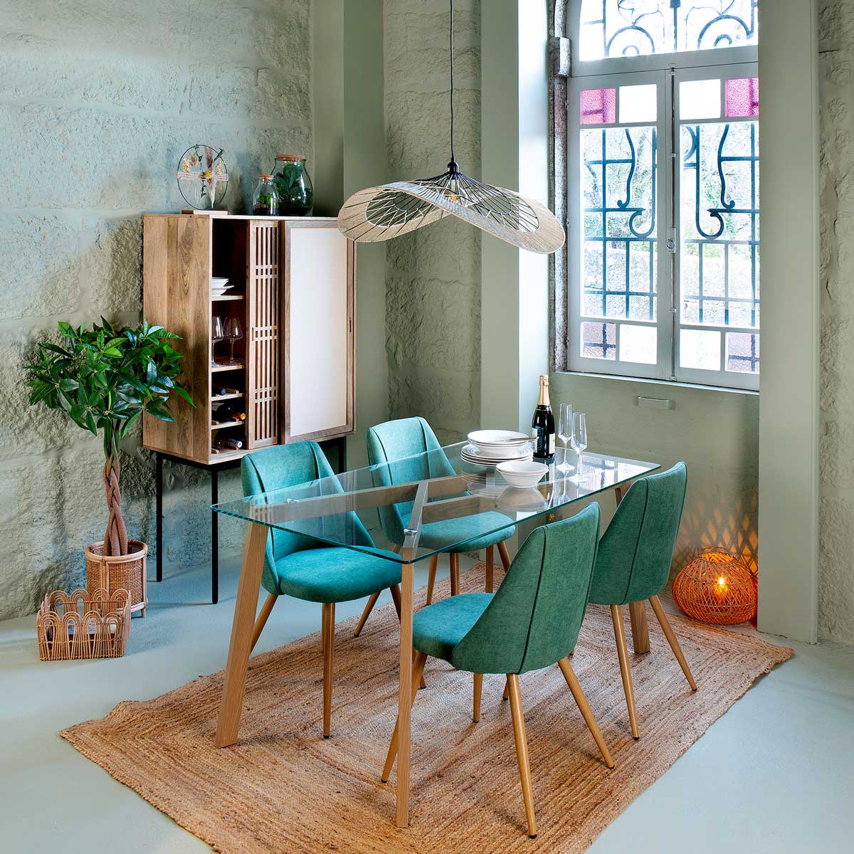 Lámpara De Techo Caravane 72x29.5x75Cm