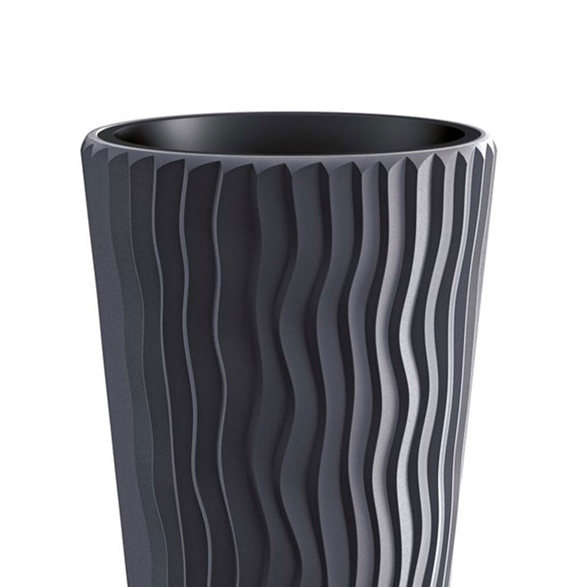 Floreira Sandy Slim Cinza Antracite 62cm