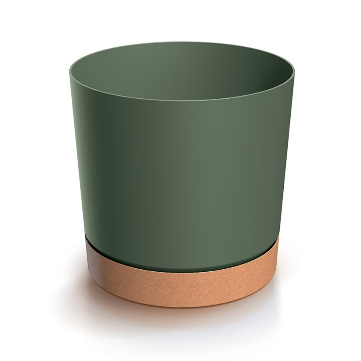 Maceta TUBO PM verde 32,6x33,8x33,8cm