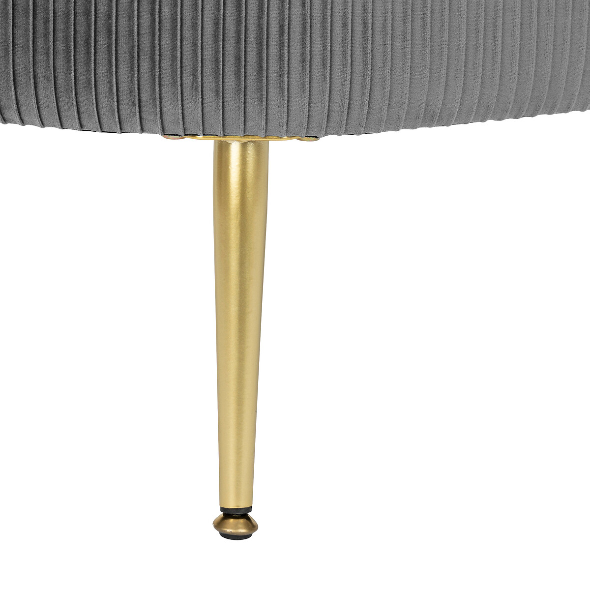 Taburete Gris Solaro Con Cofre De Almacenaje