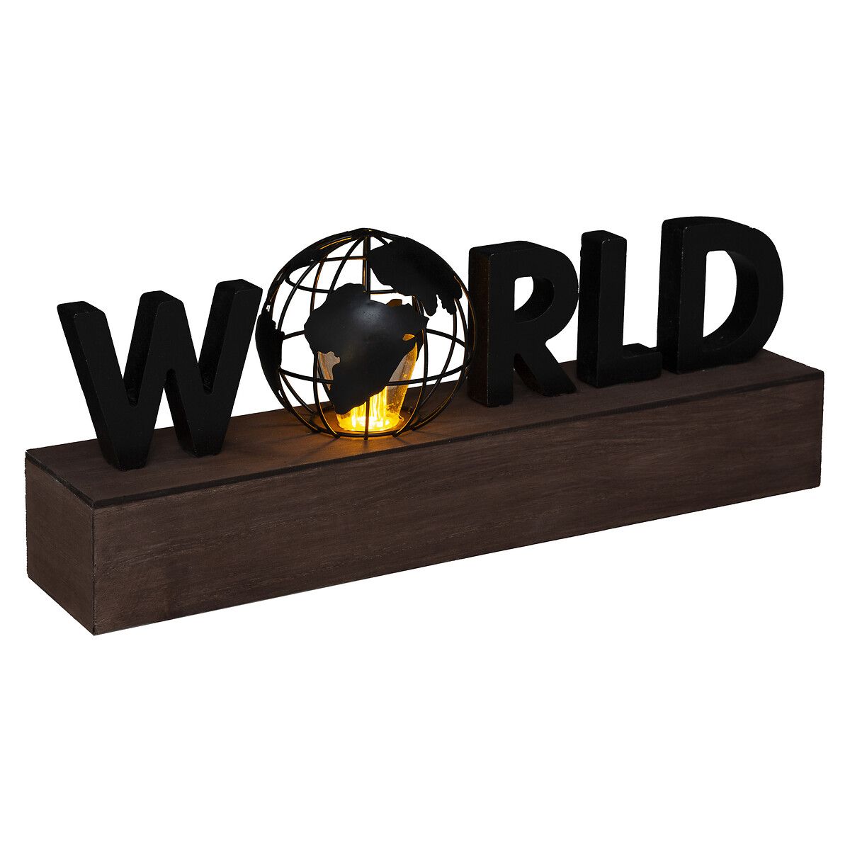 Led Decorativo World 38x15.5x10Cm