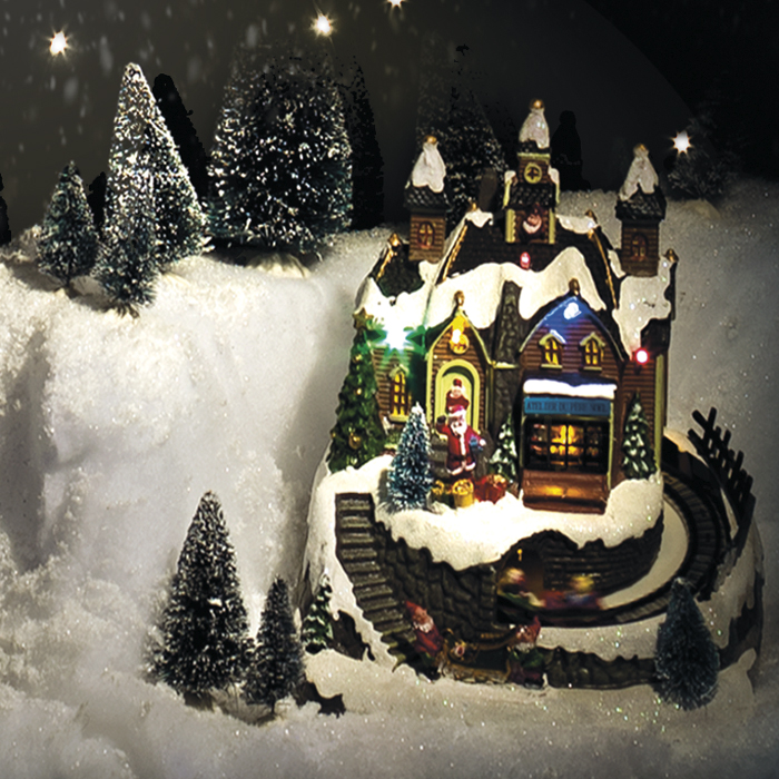 Aldeia Natalícia Com Comboio