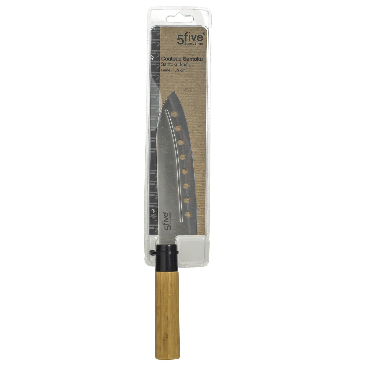 Cuchillo Santoku Con Mango De Bamb&uacute;