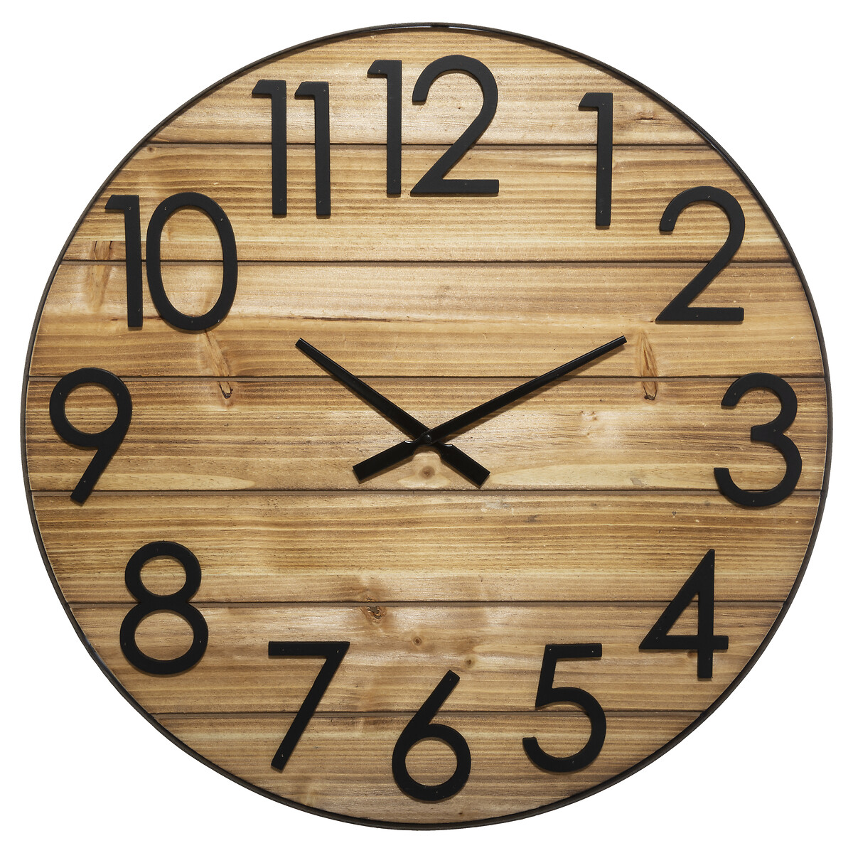 Reloj De Pared Abby 3D Marr&oacute;n 70cm