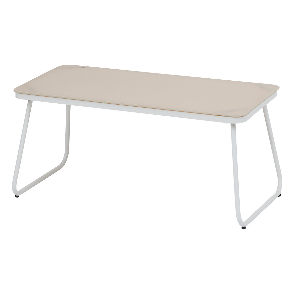 Juego de jardín de textileno blanco