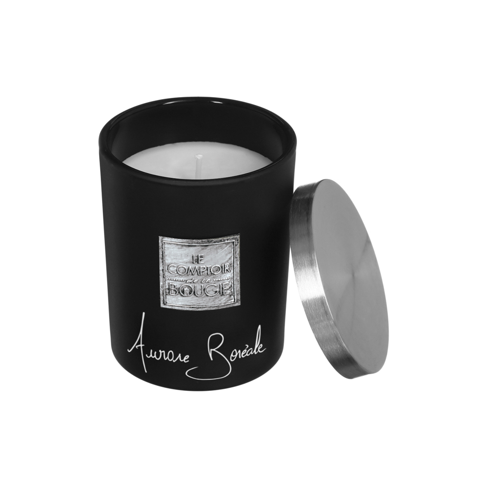 Vela En Vaso Aurora Boreal 210G 8x10Cm