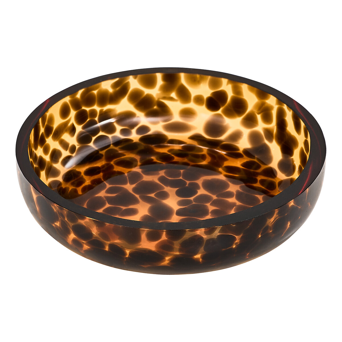 Jabonera DOTTY marr&oacute;n D11cm