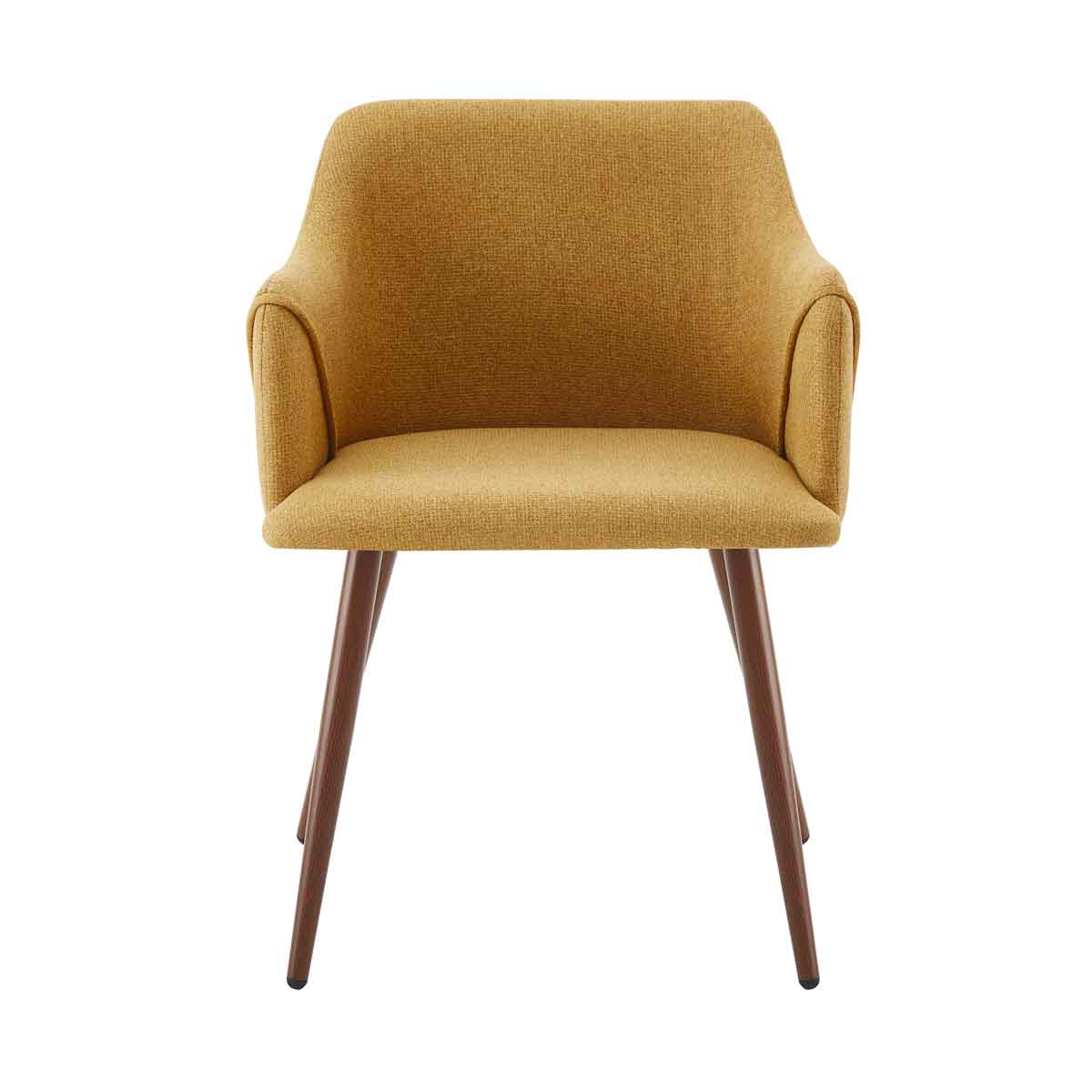 Sillón ALDRIDGE de tejido amarillo