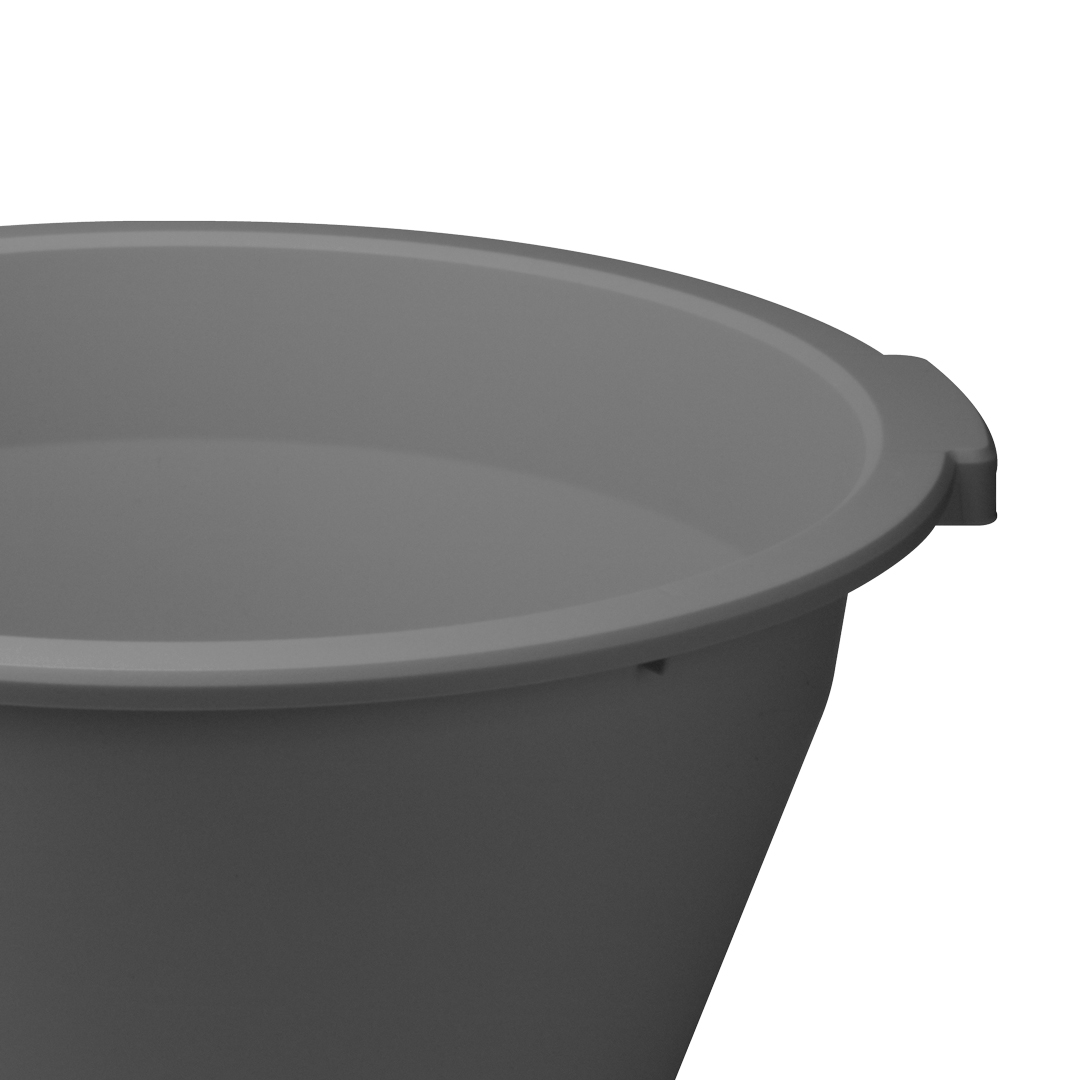 Barreño Redondo Gris 20L 