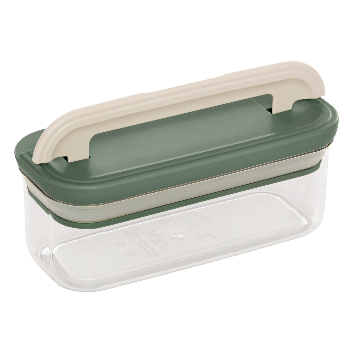 Tarro cuadrada LOCK verde 400ml