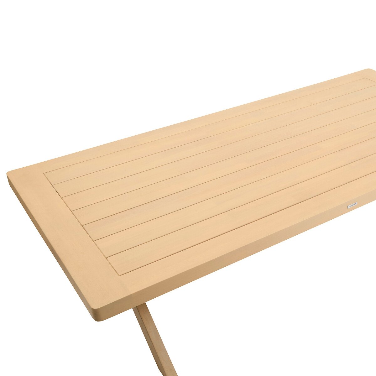 Mesa fija XENIA de madera de eucalipto