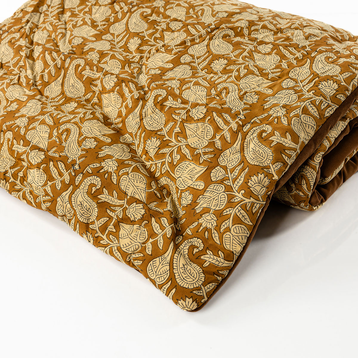 Pie De Cama Floral Beige 65x180cm