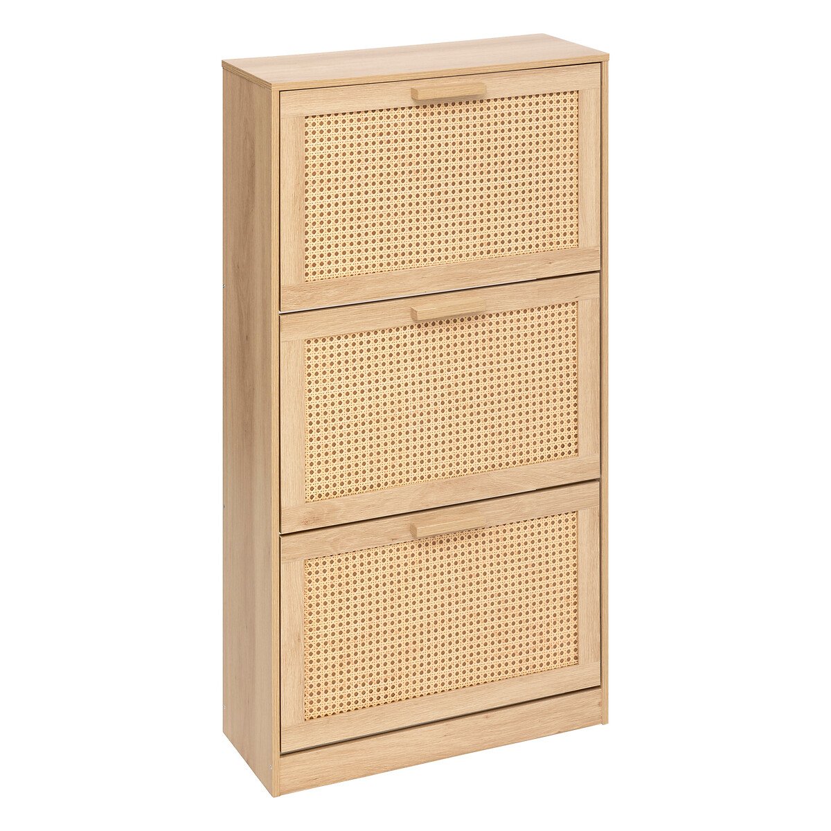 Zapatero con 3 cajones beige 113cm
