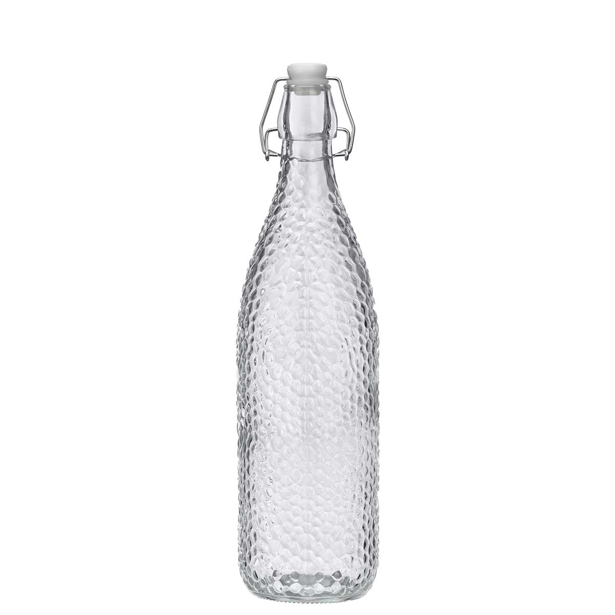 Botella De Vidrio Rayas 1L