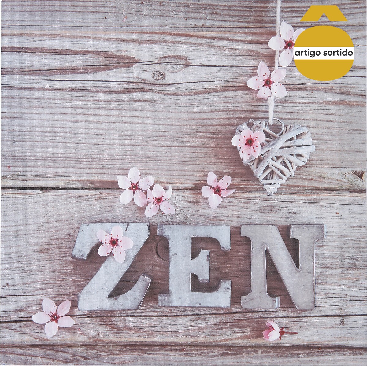 Quadro Decorativo Zen Flores 28x28cm