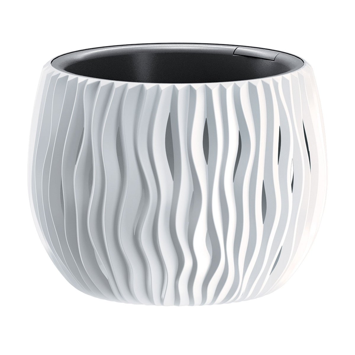 Maceta Sandy Bowl Blanca 18x14Cm