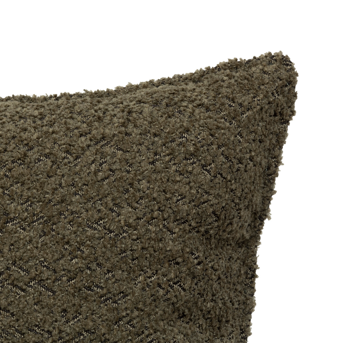 Cojín Bouclette Verde Caqui 45x45cm