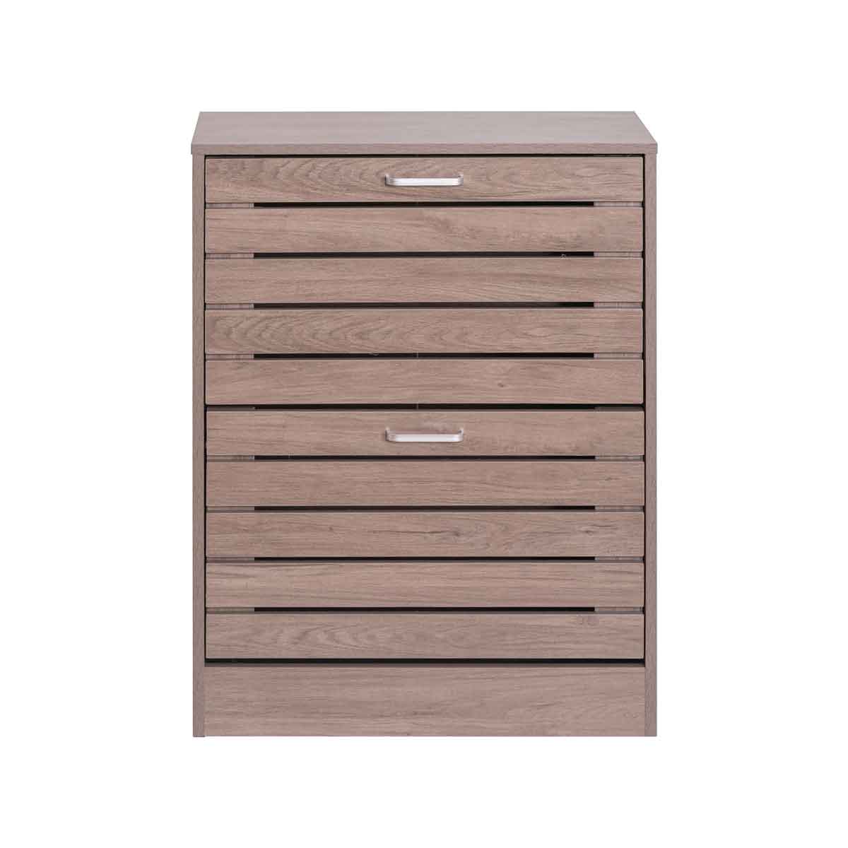 Zapatero Gris Con 2 Cajones 84cm