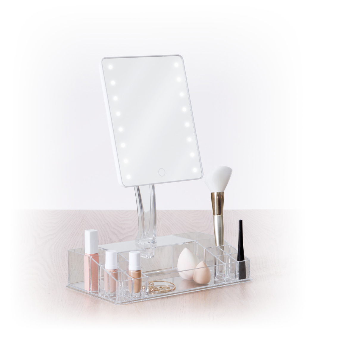 Espejo Led Con Almacenaje P/Joyas Selena