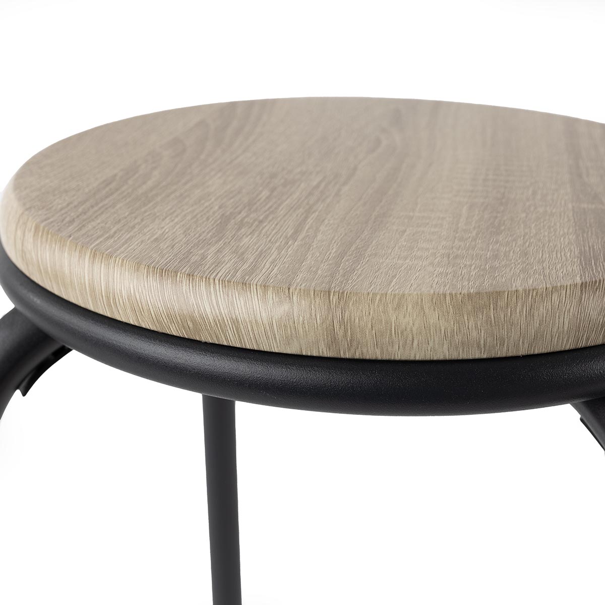 Taburete NOMAD con estructura gris