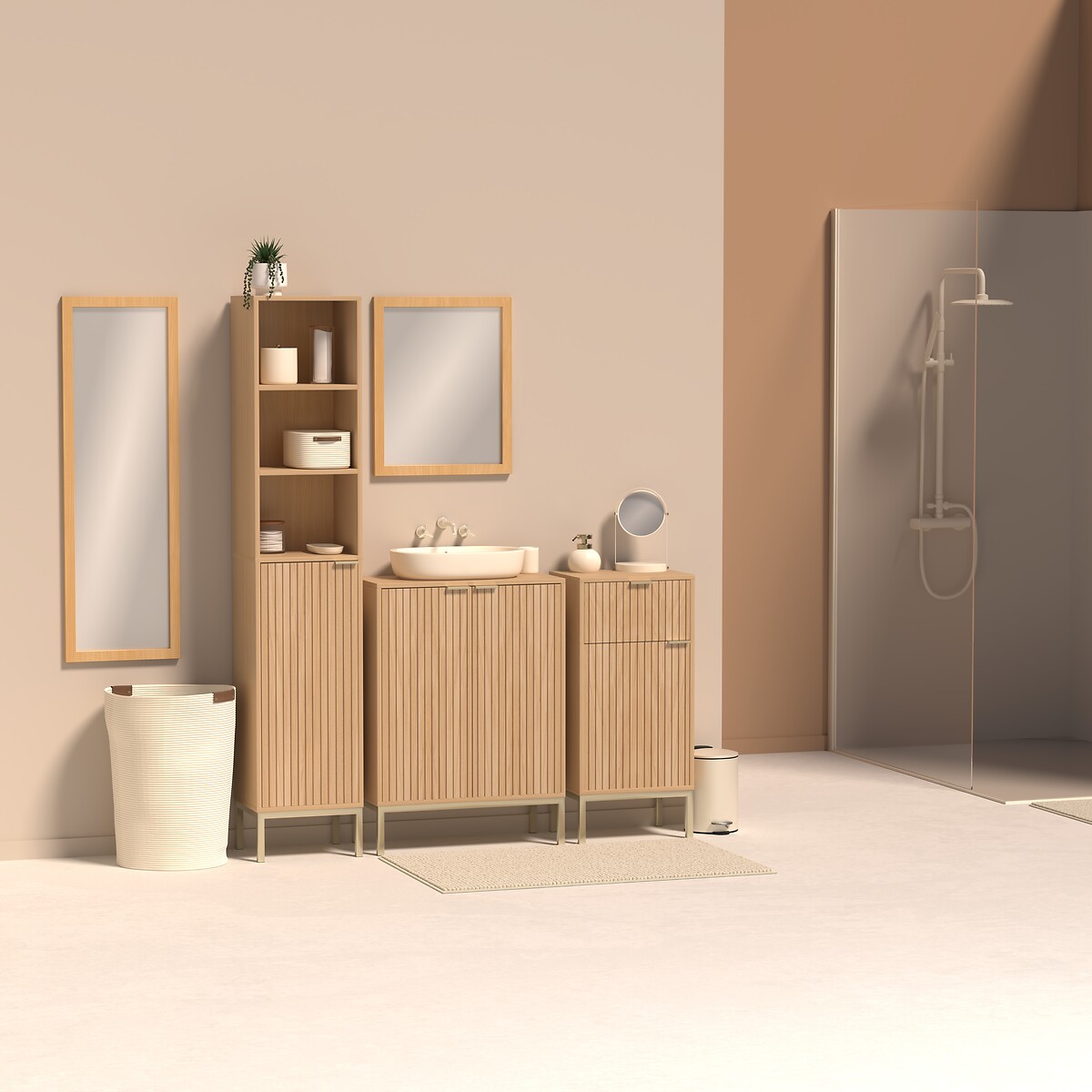 Mueble para lavabo TASSO Beige de MDF