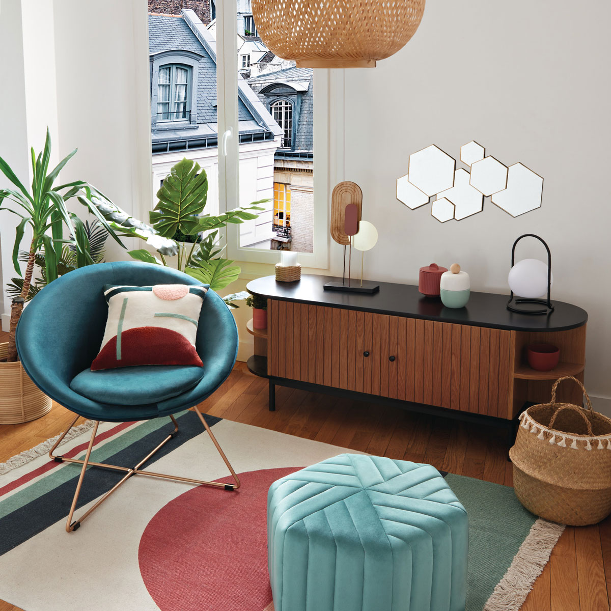 Sillón Evan Azul 76x67x73