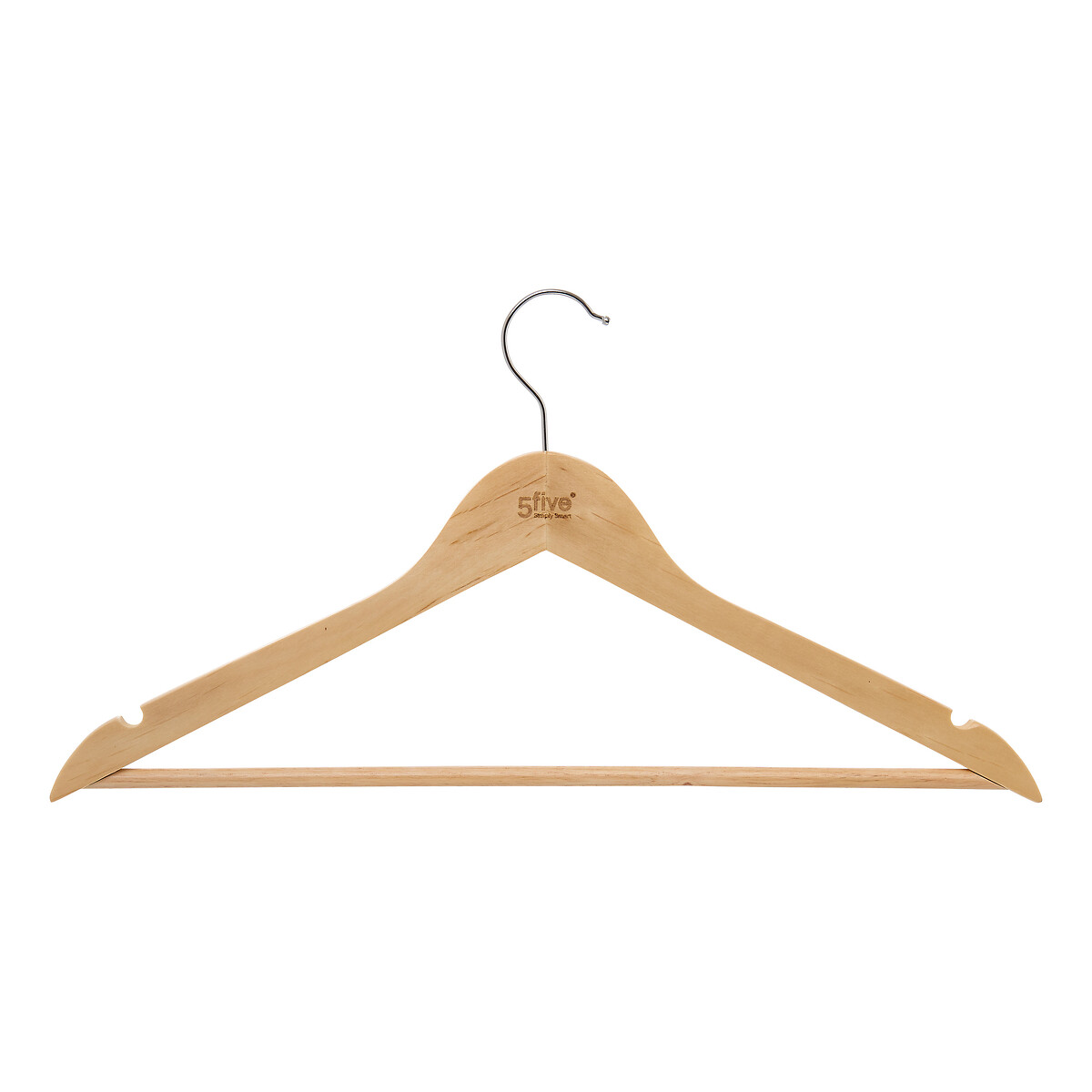 Set De 8 Perchas De Madera/Metal 
