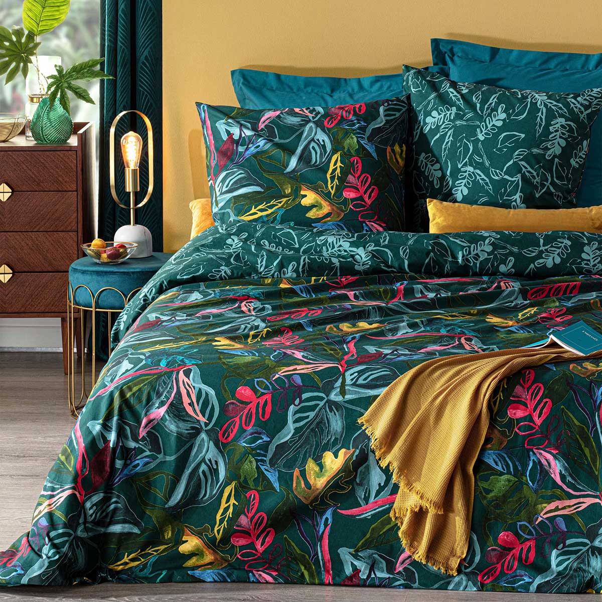 Juego funda n&oacute;rdica y 2 fundas de almohada JUNGLE