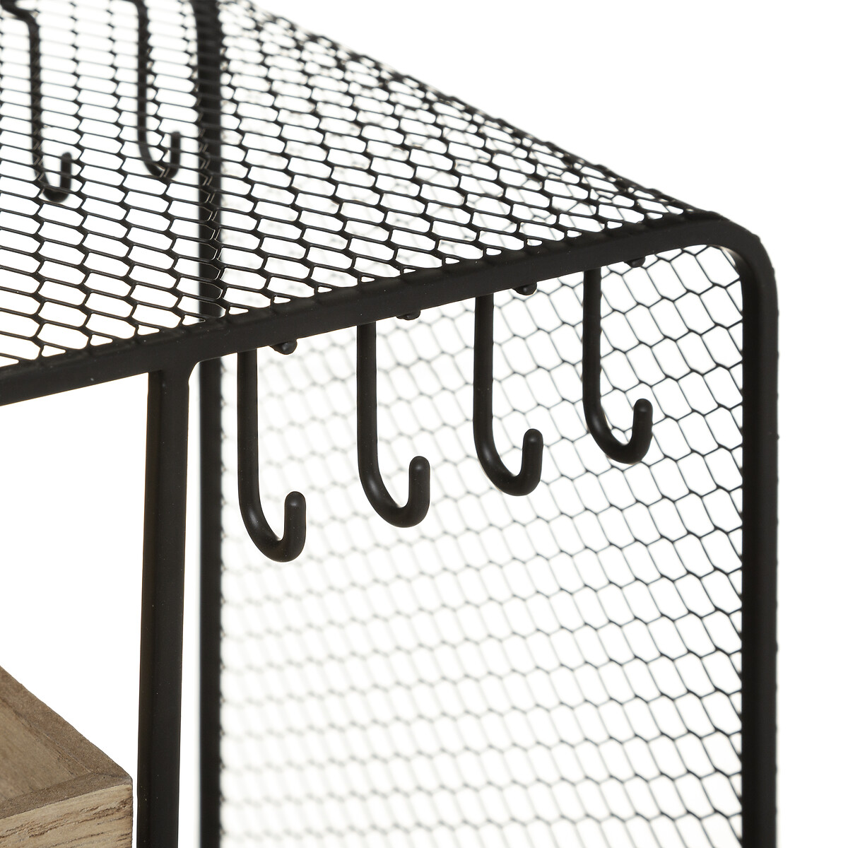 Porta Bijuteria Em Metal Preto Arty