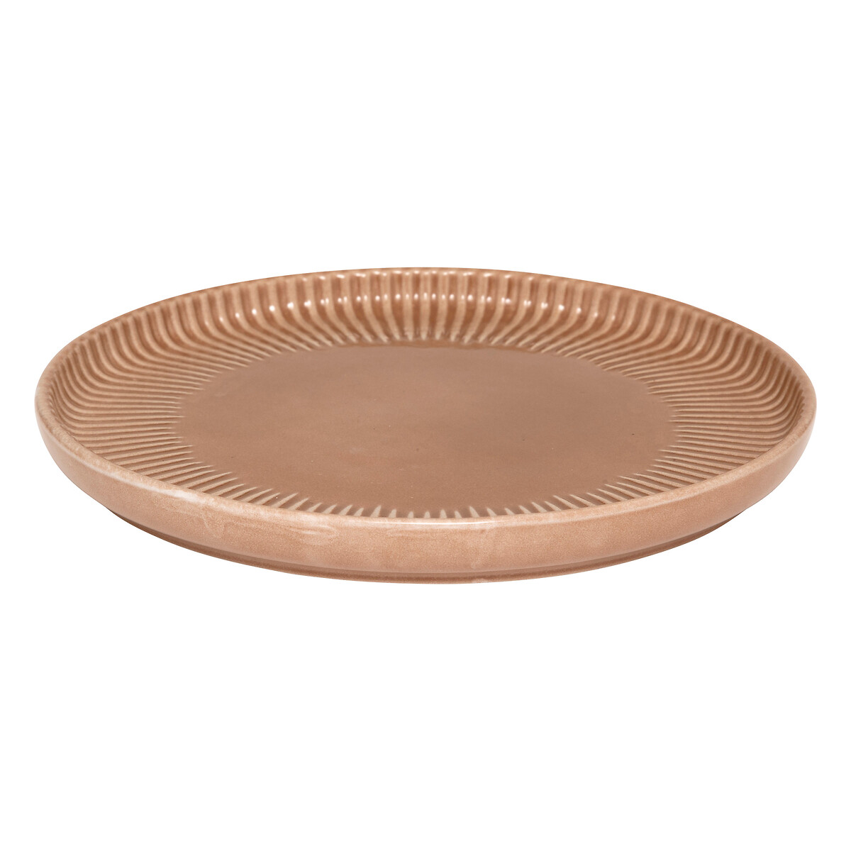 Plato de postre CHLOE marr&oacute;n 20cm