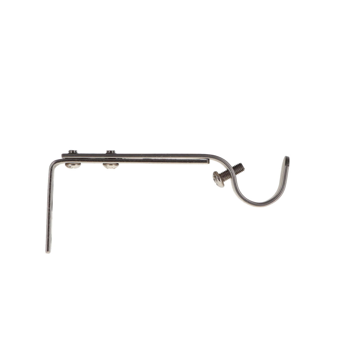 Conjunto De 2 Suportes Para Calha Prateados Extens&iacute;veis