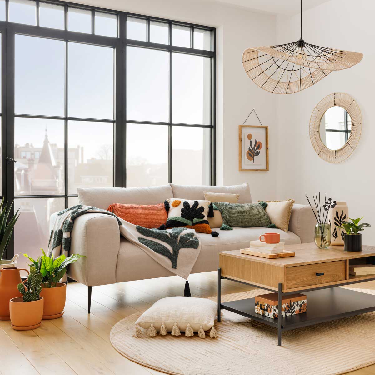 Lámpara De Techo Caravane 72x29.5x75Cm