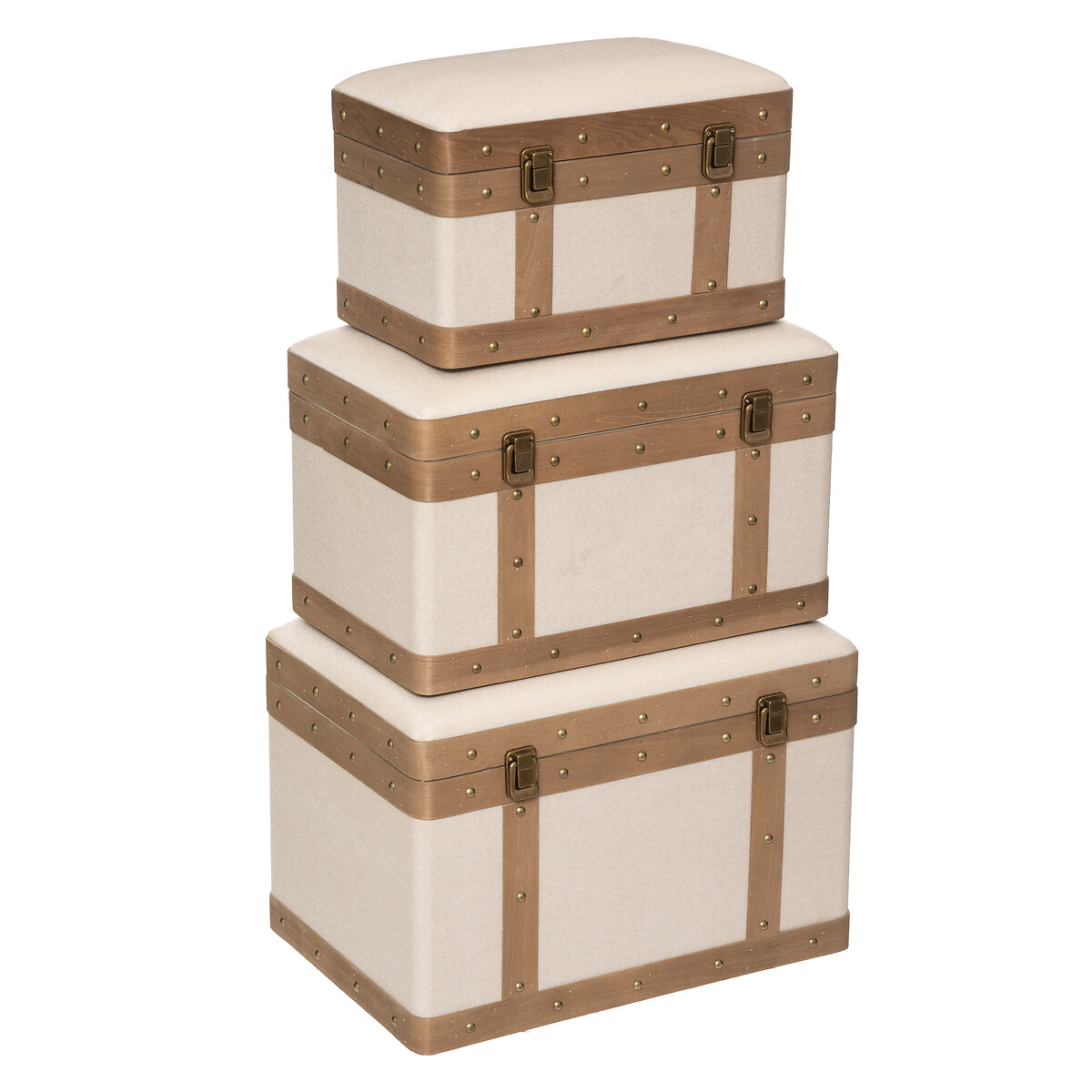 Baúl Mdf Y Lino 38.5x26x24