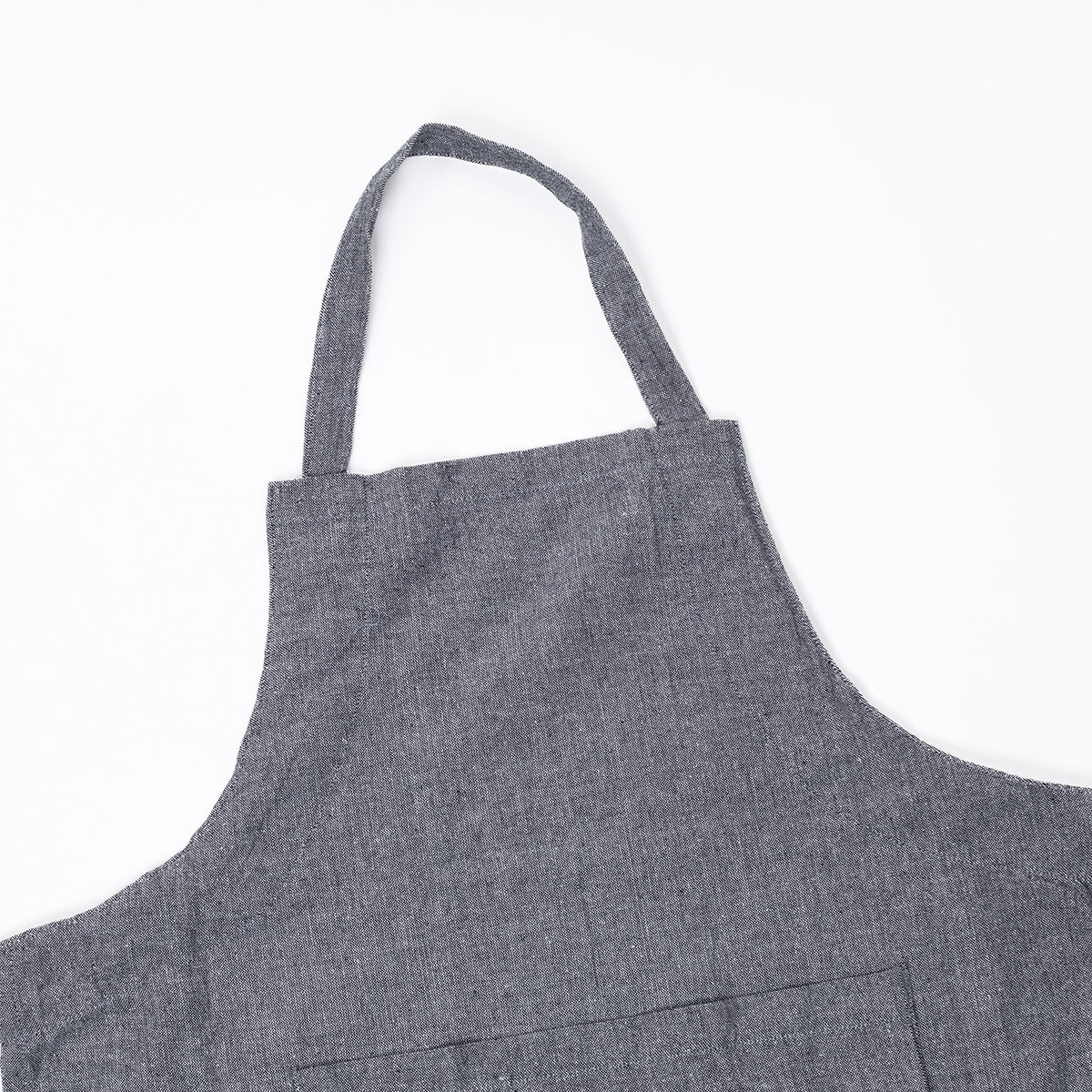 Delantal de cocina con frase gris oscuro 60x80cm