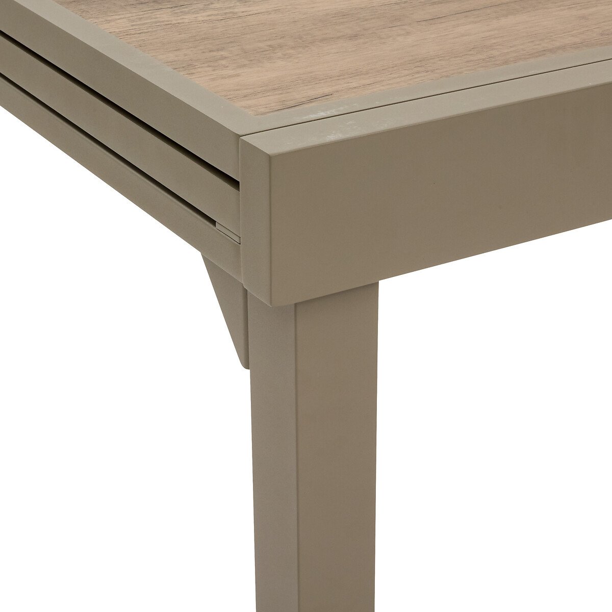 Mesa extensible PIAZZA truffe/caf&eacute;