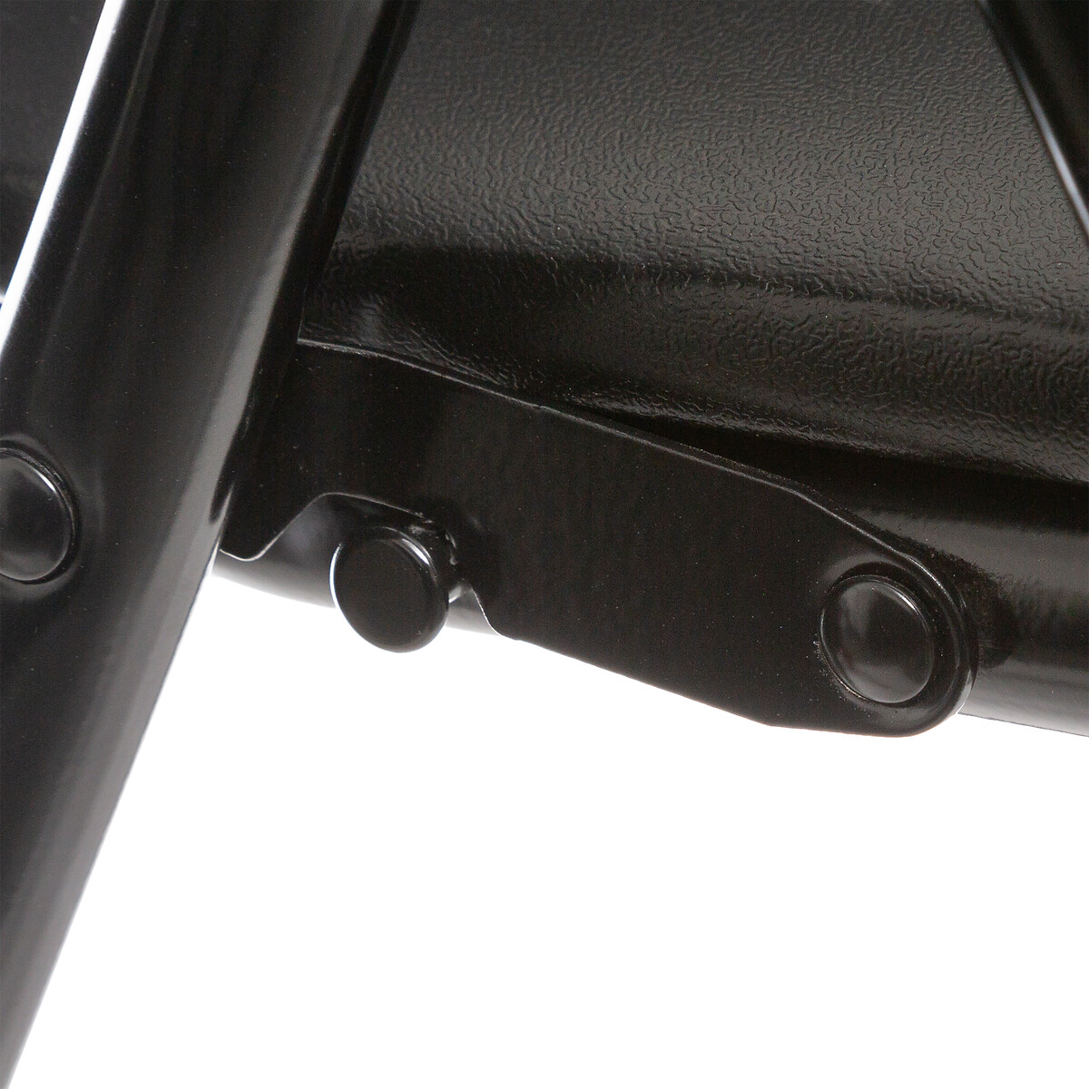 Silla plegable con asiento negro